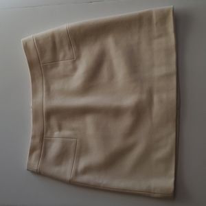 J.Crew ivory/ winter white wool mini skirt